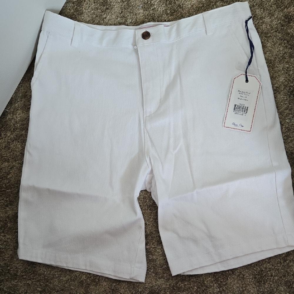 Classic White Men's Shorts